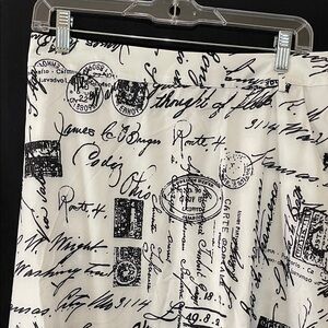 Newspaper print skirt